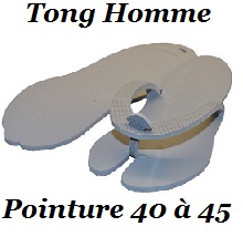Tong jetable homme